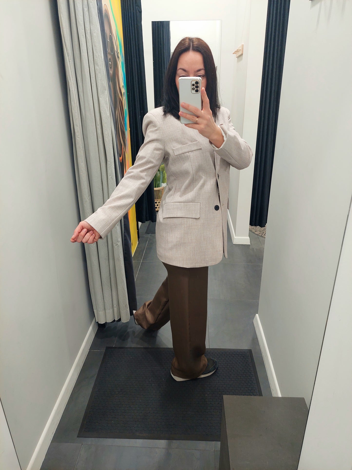 LUMINA cream casual jacket for women