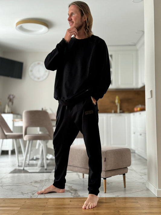 PEPPER UNISEX Active Oversize black sweater
