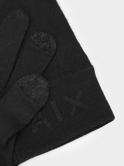 ARMANI EXCHANGE black gloves