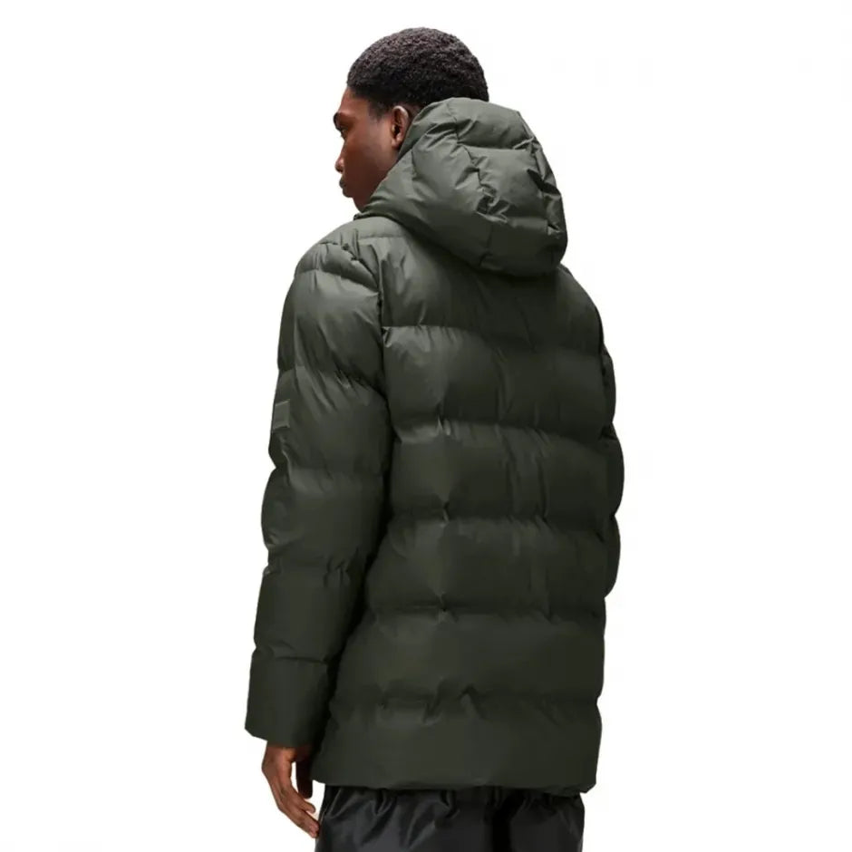 RAINS UNISEX Alta Puffer Green striukė