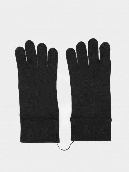 ARMANI EXCHANGE black gloves