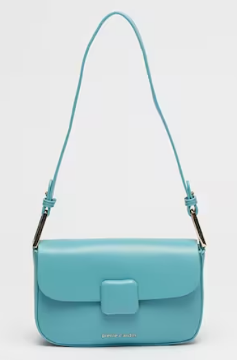 Pierre Cardin eco leather blue handbag for women