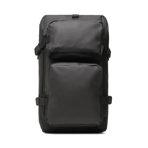 RAINS Charger Backpack juoda kuprinė