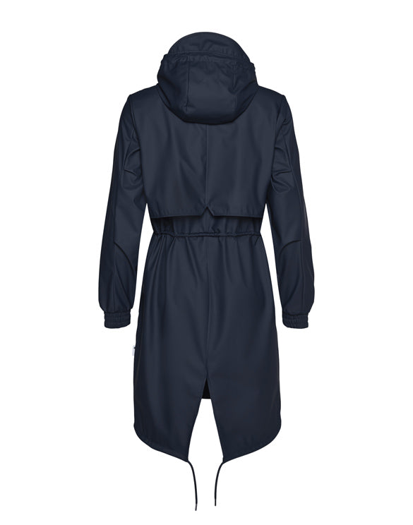 RAINS String Parka Navy lietpaltis