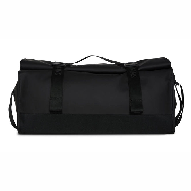 RAINS UNISEX Buckle Rolltop Duffel Black krepšys