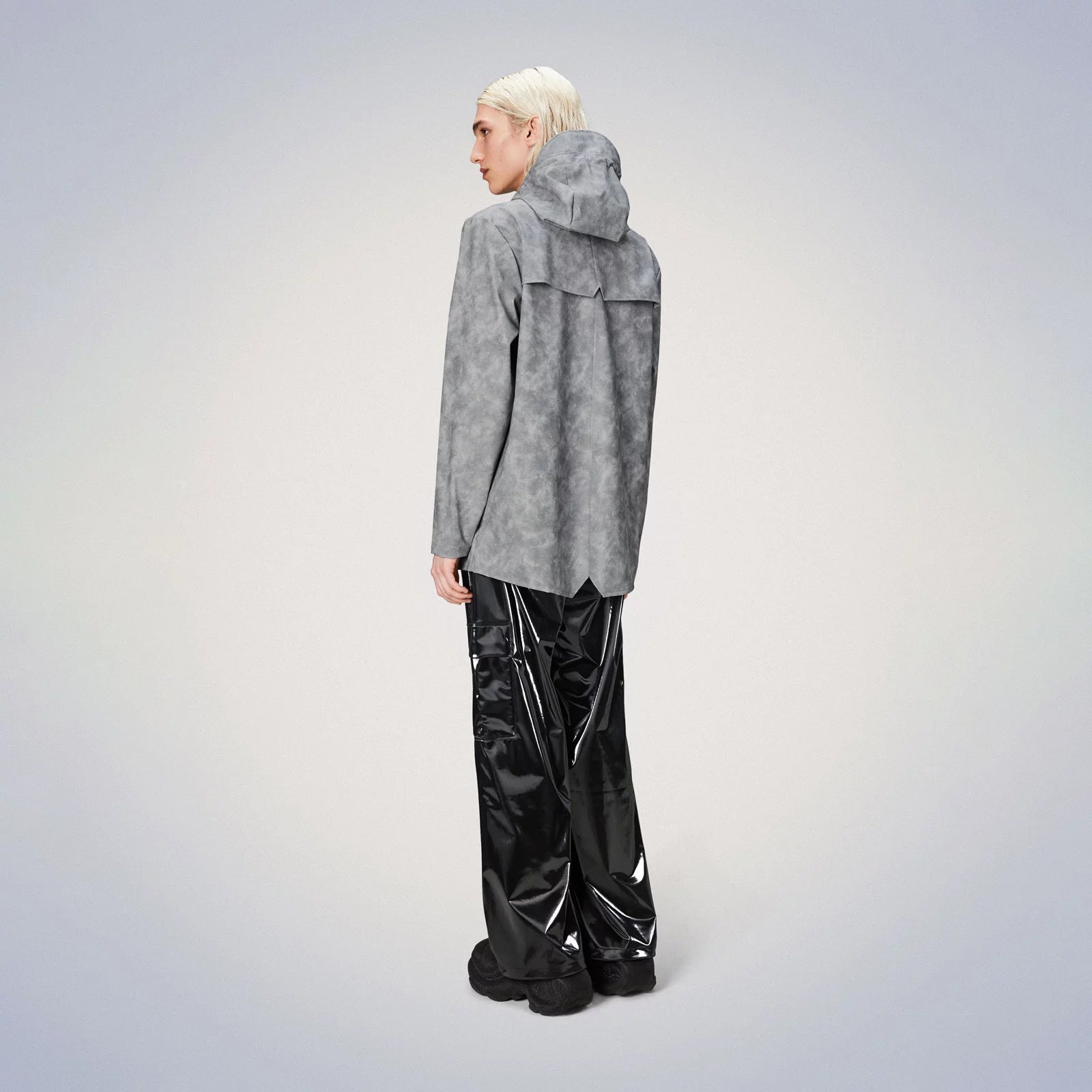 RAINS UNISEX Distressed Grey lietpaltis