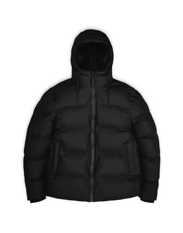 RAINS UNISEX PUFFER Black striukė