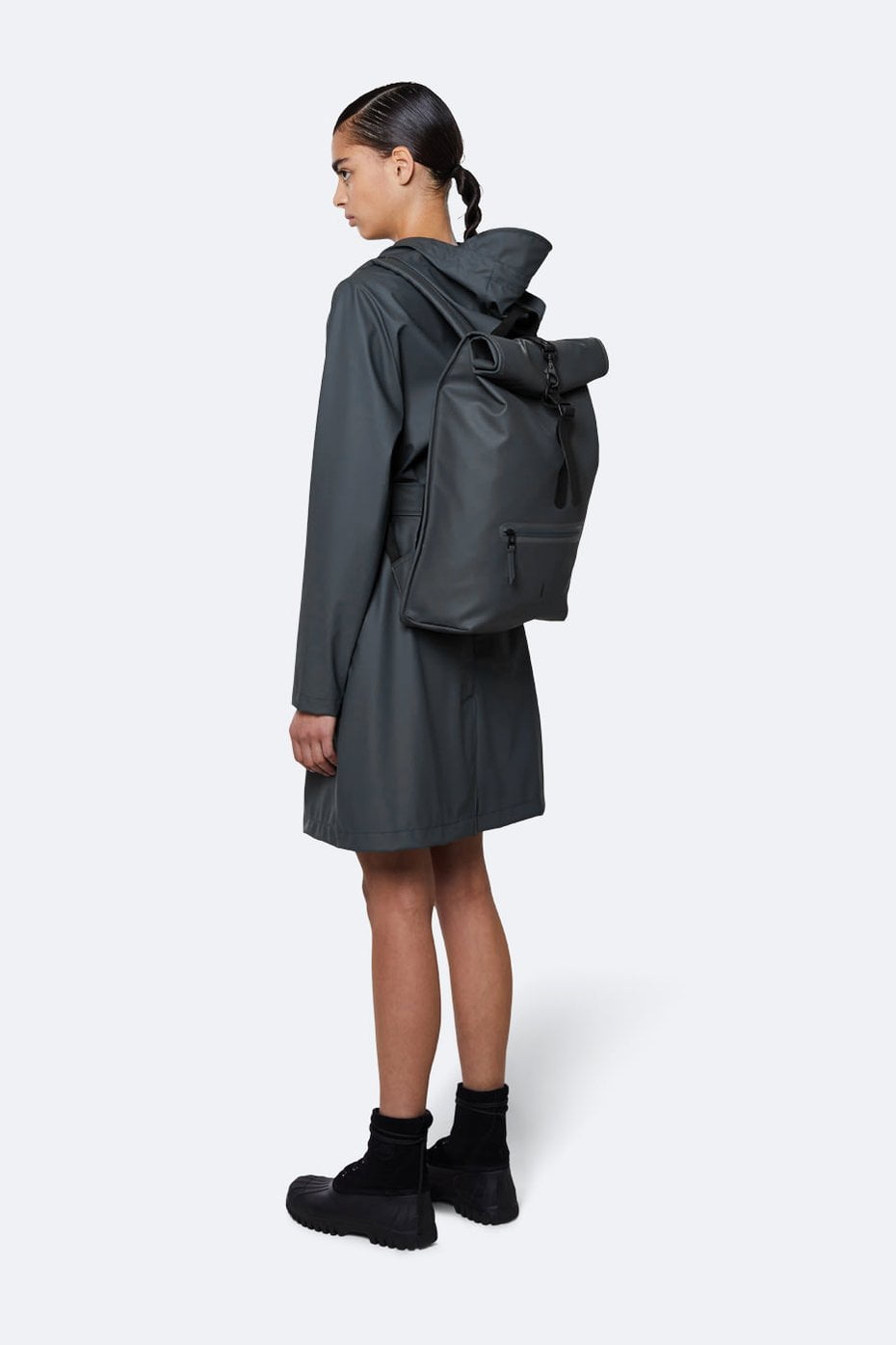 RAINS UNISEX Rolltop Slate kuprinė