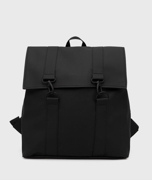 RAINS UNISEX MSN black backpack