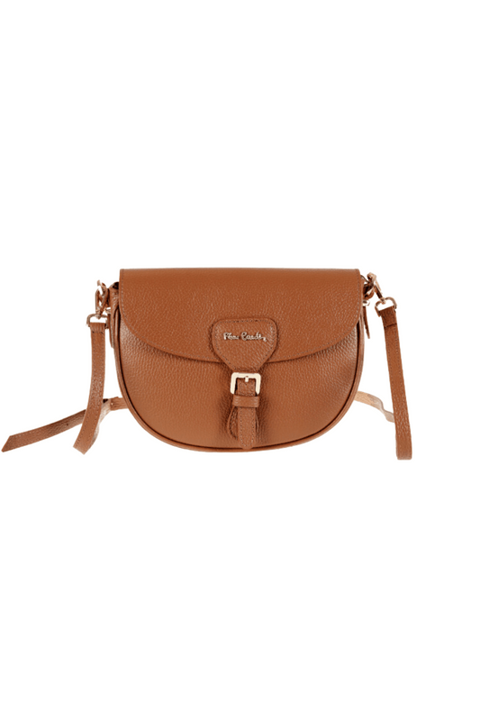 Pierre Cardin flesh-colored leather handbag for women