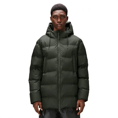 RAINS UNISEX Alta Puffer Green striukė