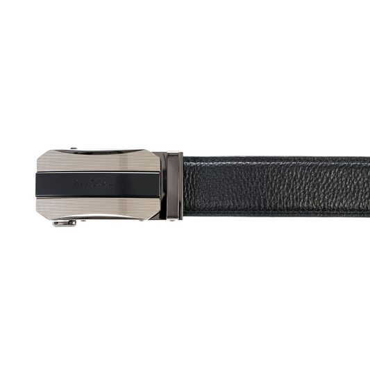 Pierre Cardin Black Buckle Belt For Men