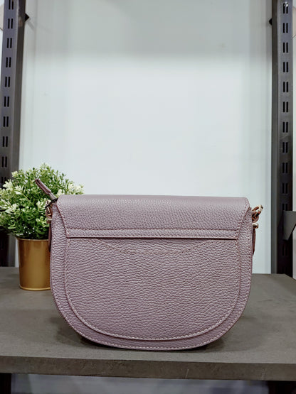Pierre Cardin zinc-colored leather handbag for women