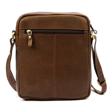 Pierre Cardin brown leather handbag for men