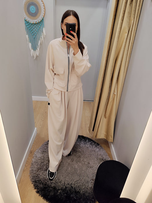 PEPPER Creamy flared pants for women