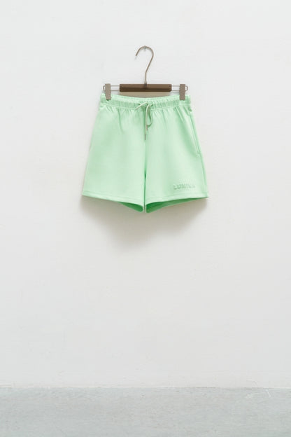 Lumina mint casual shorts for women