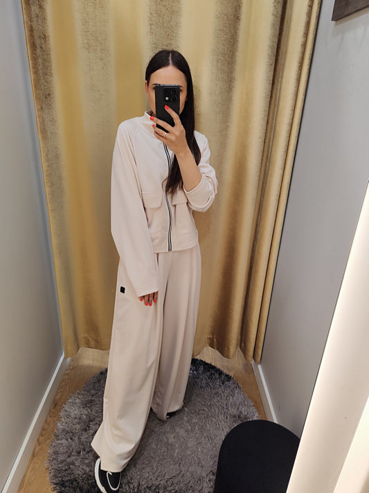 PEPPER Creamy flared pants for women