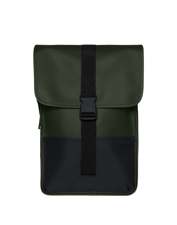 RAINS UNISEX Buckle Backpack žalia kuprinė