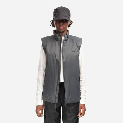 RAINS UNISEX Padded Nylon Vest pilka liemenė