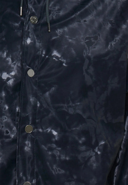 RAINS jacket mėlinas su ornamentais lietpaltis